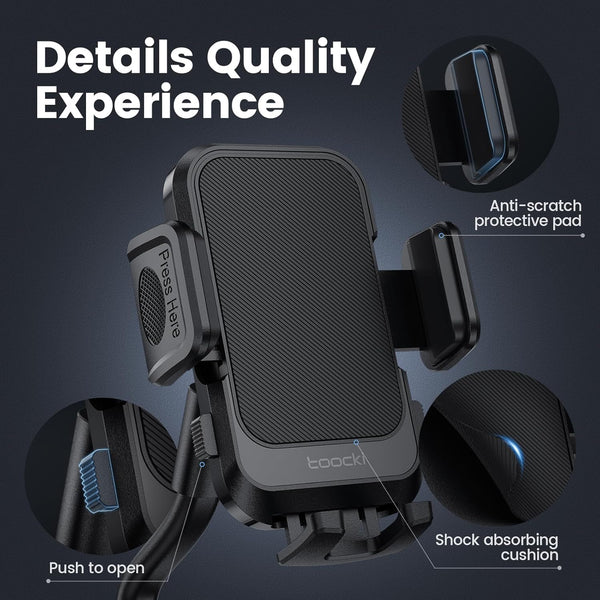 Cup Holder Phone Mount for Car, Universal 360Â° Adjustable Gooseneck Cell Phone Cup Holder Expander for Car Truck Compatible with Iphone Samsung &