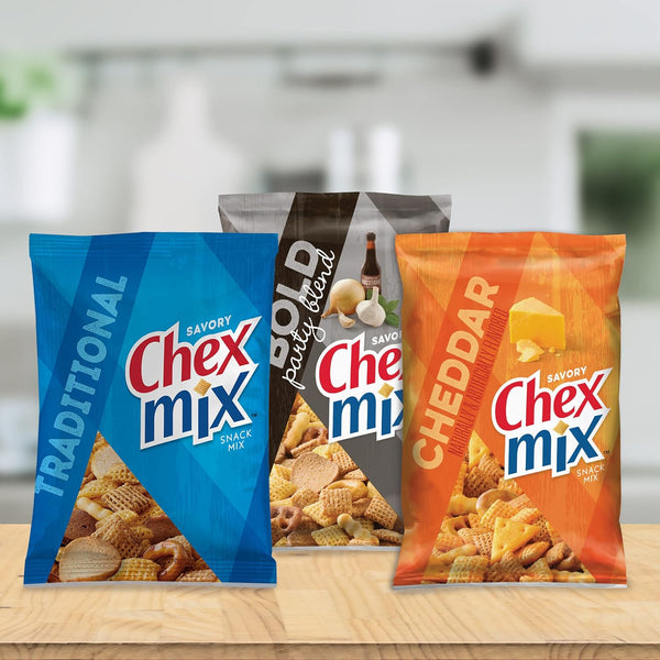 Chex Mix Snack Mix, Turtle, Indulgent Snack Bag, 14 oz Turtle 14 Ounce (Pack of 1)
