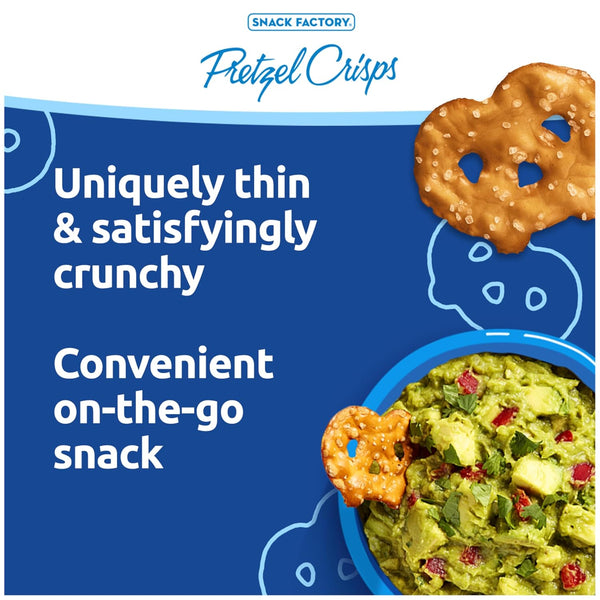 Snack Factory Pretzel Crisps Variety Pack, Individual 1.5 Ounce (Pack of 24) Variety Pack Single Serve 1.5 Ounce (Pack of 24)