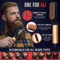 Beard Straightener Grooming Kit for Men, Beard Growth Kit, Wash, Brush & Comb, Unscented Growth Oil, All Natural Sandalwood Balm, Conditioner,
