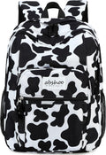 abshoo Classical Basic Cow Print Womens School Backpack For College Teen Girls Water Resistant Bookbag (Cow) Cow 16.5 Inc