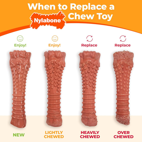 Nylabone Power Chew Textured Ring Dog Chew Toy, Flavor Medley, X-Large | Durable dog toys, long lasting, discourages destructive chewing,