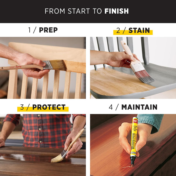 Minwax PolyShades Wood Stain + Polyurethane Finish – Quart, Bombay Mahogany, Gloss Bombay Mahogany 32 Fl Oz (Pack of 1)