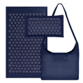 Ladyrosian Acupressure Set for Back and Neck Pain Relief, Muscle Relaxation Stress Relief Acupressure Mat and Pillow Set with Bag (Navy Blue)