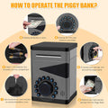 Boy Piggy Bank for Kids, Safe for Kid with Cultivating Good Saving Habit, Electronic Bank for Real Money, Ideal Gift for 3 4 5 6 7 8-12 Years Old