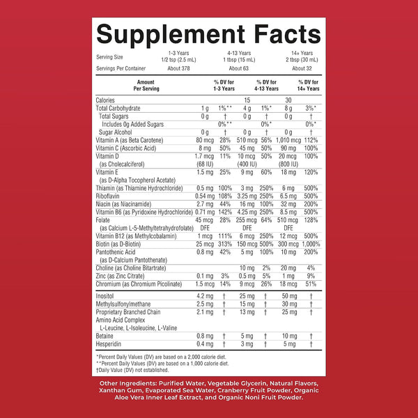 Multivitamin for Women, Men & Kids by Maryruth'S | Liquid Morning Multivitamin | Mens, Womens Vitamins | Vitamin a C D E B6 B12 Biotin Zinc |