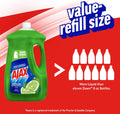 Ajax Ultra Liquid Dish Soap Vinegar and Lime Scent, Sparkling Clean Dishes, 90 fl oz Bottle Lime & Vinegar 90 Fl Oz (Pack of 1)
