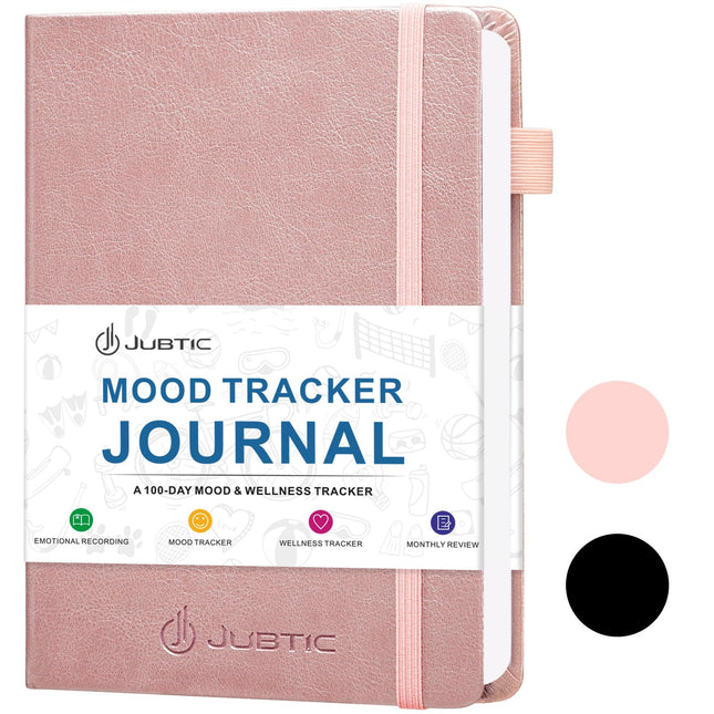 JUBTIC Mood Tracker Journal, Mental Health Journal for Women, 100-Day Self Care 