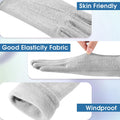 Women gloves cold weather touch screen glove warm fleece lining for driving cycling skiing One Size Gray