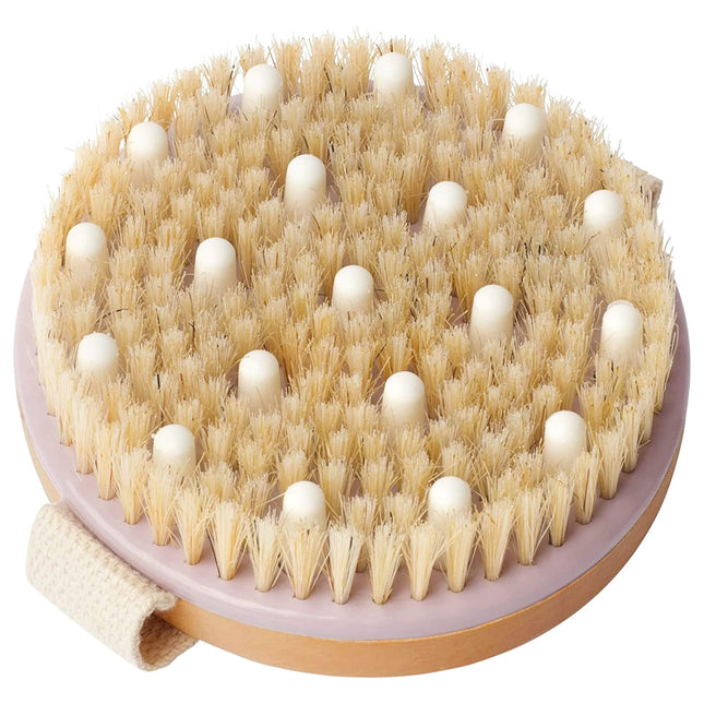 MainBasics Dry Brushing Body Brush for Lymphatic Drainage Lavender - Massage