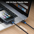 Cable Matters Braided USB C to Micro USB Cable, 3.3ft, Black | 3A/15W Charging, 480Mbps Data, Micro-B USB 2.0, for Controllers, Cameras, GPS and
