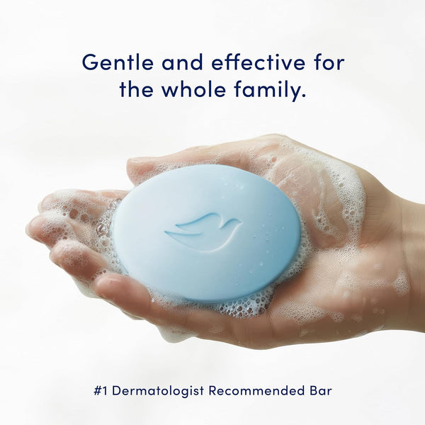 Dove Antibacterial Care Beauty Bar Soap, Moisturizing Cleanser, 6x 3.75 oz | Antibacterial beauty bar with ¼ moisturizing cream that removes 99%