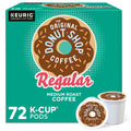 The Original Donut Shop Regular Keurig Single-Serve K-Cup Pods, Medium Roast Coffee, 72 Count Unflavored 72 Count (Pack of 1)