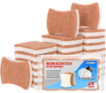 Natural Dish Sponge 24 Pack, Non-Scratch Scrub Sponge, Eco Multipurpose Kitchen Sisal Fiber Cellulose Sponge, Odor-Less Dual-Sided for Dish