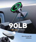 Kaistyle for MagSafe Car Mount Charger【Stronger Magnets】Magnetic Wireless Car Charger with Dashboard Pad Mounting Phone Holders for Your Car