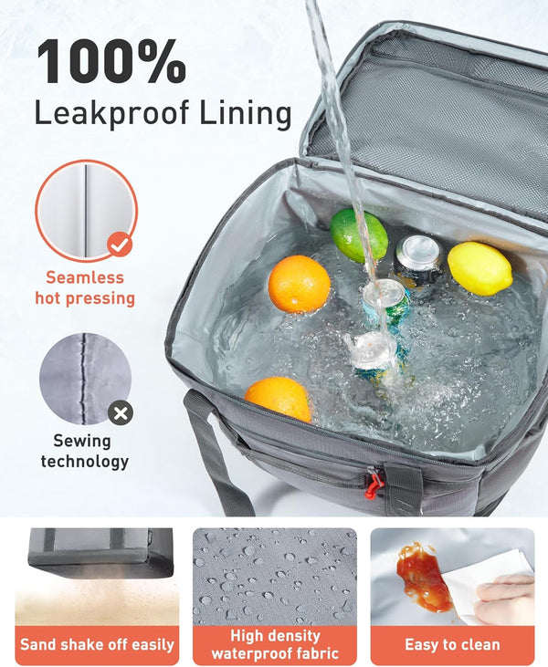 TOURIT Cooler Bag 48/60 Cans Insulated Soft Cooler Large Collapsible Cooler Bag 32/40L Lunch Coolers for Picnic, Beach, Work, Trip