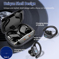 Wireless Earbuds Bluetooth 5.4 Headphones 75H Stereo Deep Bass Sports Over Ear Buds with Earhooks, LED Display Bluetooth Earbuds with 4 ENC Mic,