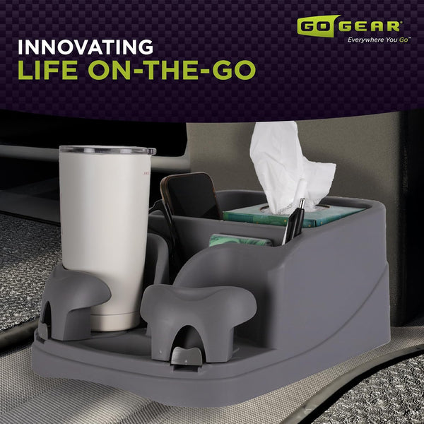 GO GEAR SC-CHA Console, Charcoal, Includes Storage for CDs, Pens and Coins Pack of 1