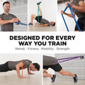 THERABAND High Resistance Bands, Set of 2 Elastic Super Bands for Improving Flexibility, Injury Rehab, & Full Body Workouts, Heavy Duty Stretch
