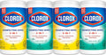 Clorox Disinfecting Wipes Value Pack, Bleach Free Cleaning Wipes, 75 Count Each, Pack of 4