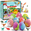 Bath Bombs for Kids with Dinosaur Toys Inside, 9 Pack Natural and Organic Dinosaur Bath Bombs Bubble Bath Gift Set, Perfect Birthday Gifts for