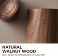 Black Walnut Wood Essential Oil Diffuser, Wooden Aromatherapy Round Office Home Car Diffuser, Small Wooden Diffuser for Essential Oils