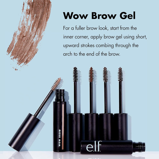 E.L.F., Wow Brow Gel, Volumizing, Buildable, Wax-Gel Hybrid, Creates Full, Volum