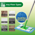 Reusable Mop Pad for Swiffer Sweeper Mop, 12.5'' Microfiber Mop Pad Refill Washable for Hard Floor Baseboard Cleaning, Wet/Dry Cleaning Pad, 6 Pack