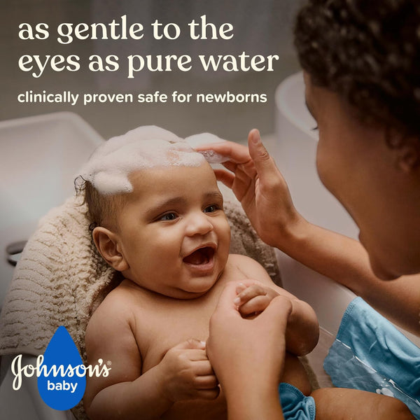 Johnson's Baby Head-To-Toe 2 in 1 Tear Free Wash & Shampoo with Aloe Vera and Vitamin B5, Safe and Gentle for Newborns and Delicate Skin,