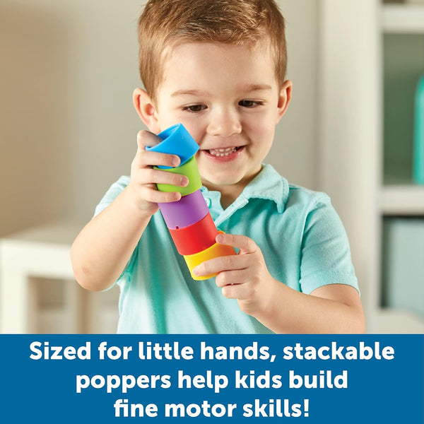 Learning Resources Rainbow Emotion Fidget Poppers, Sensory Toys, Social-Emotional Learning ,Sensory Toys for Toddlers, SEL Skills,Fine Motor