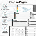 Dunwell Daily Planner 2026, 8.5x11 Appointment Book, 15-Min Hourly Schedule, Jan to Dec 2026, Large Planner with Colorful Tabs, Premium Paper