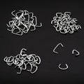 270 Pcs of 3 Sizes Galvanized Hog Rings Assortment Kit and Pliers | Professional Pliers Widely for Bungee Animal Pet Cages Bagging Meat and