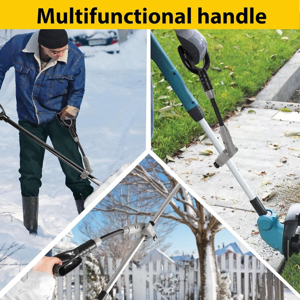 Universal Snow Shovel Handle, Back Saver Handle Attachment for Snow Shovel, Ergonomic Elasticity Handle Extension Universal Fit for Shovels Rakes,