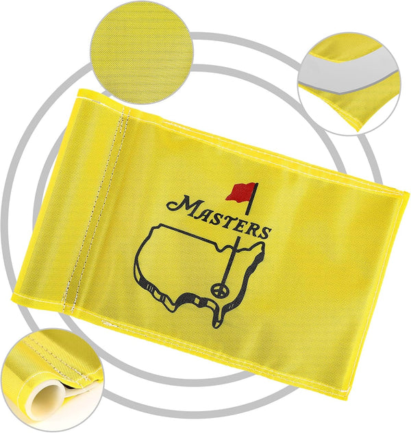 Golf Flag,Double-Sided Augusta National Golf Flags,PGA Flags with Regular Tube,420D Nylon Mini Golf Pin Flags,Practice Putting Green Flags for