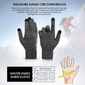 TRENDOUX Winter Gloves for Men Women - Upgraded Touch Screen Cold Weather Thermal Warm Knit Glove for Running Driving Hiking Large Black Gray