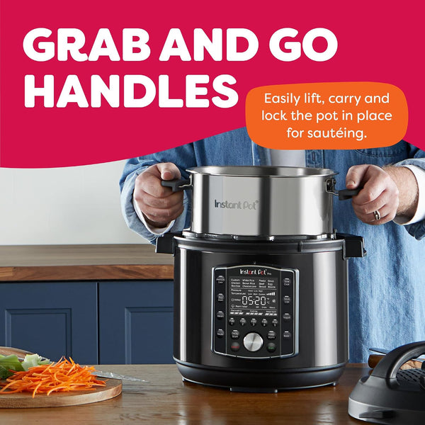 Instant Pot Pro 10-in-1 Pressure Cooker, Slow Cooker, Rice/Grain Cooker, Steamer, Sauté, Sous Vide, Yogurt Maker, Sterilizer, and Warmer, Includes