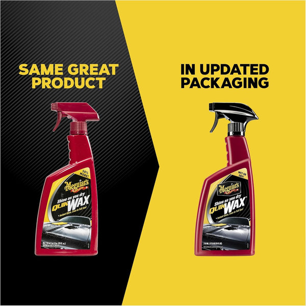Meguiar's Quik Wax, Spray Wax for Car Detailing that Creates a Deep Shiny Look, Can Be Applied to Wet or Dried Paint and In Direct Sunlight,