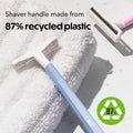 BIC Silky Touch Women'S Disposable 2 Blade Razors, Pretty Pastel Handles and Slim Head Design, 10-Pack