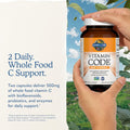 Garden of Life Vitamin Code Raw Vitamin C - 120 Capsules, 500mg Whole Food Vitamin C Capsules + Fruit & Veggie Blend & Probiotics, Supplements for