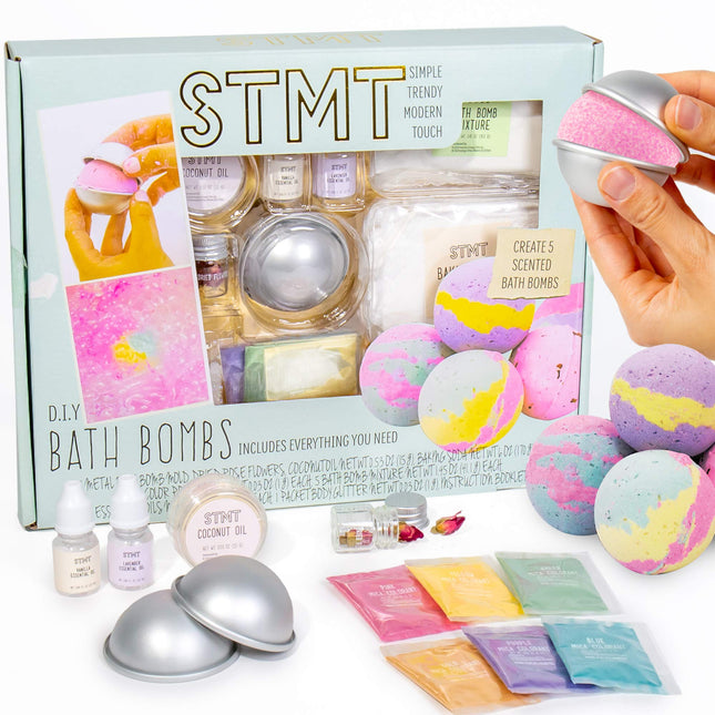 STMT D.I.Y. Bath Bomb Kit, STMT Kits for Girls, Bath Bomb Mold, Spa Kit for Kids