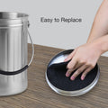 12 Pieces Counter Top Activated Carbon Compost Bin Filters - Extra Thick Indoor Pail Replacement Charcoal Caddy Filters Refill, 0.4" Thickness