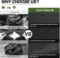 Porch Shield 30 Inch Electric Smoker Cover for Masterbuilt Smoker, Waterproof Heavy Duty Outdoor Smoker Grill Covers 20W X 18D X 33H Inch, Black