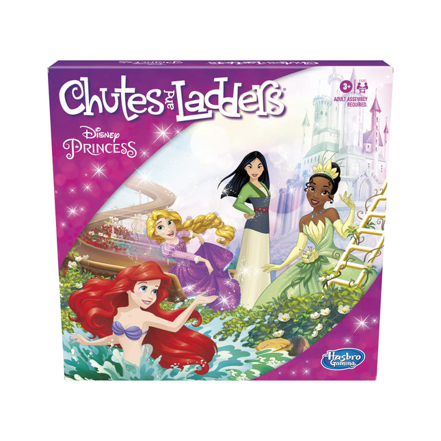 Hasbro Gaming Chutes and Ladders: Disney Princess Edition Board Game for Kids Ag