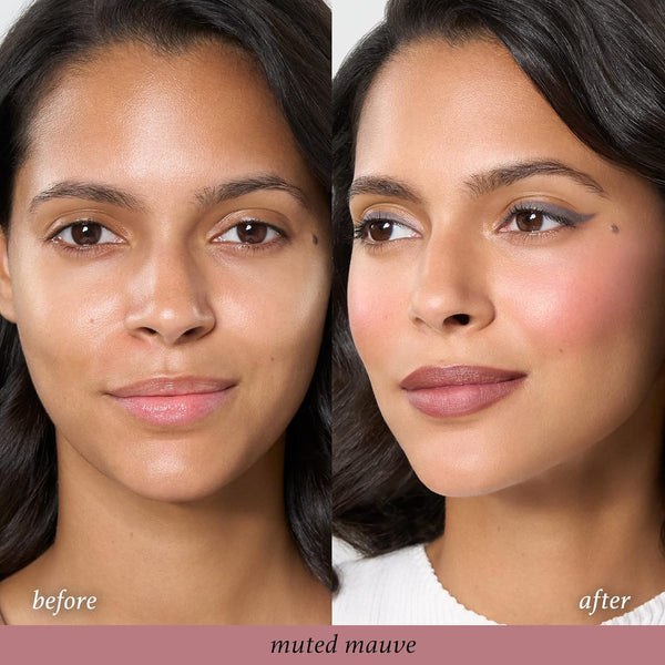 Julep Skip The Brush Cream to Powder Blush Stick - Muted Mauve - Blendable and Buildable Color - 2-in-1 Blush and Lip Makeup Stick 04- Muted Mauve