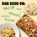 Dan-O's Cheesoning Seasoning, 7.6 oz Bottle, All Purpose Seasoning for Pizza, Popcorn, Chicken, Bread and More, Sugar Free, Zero Calorie, Parmesan