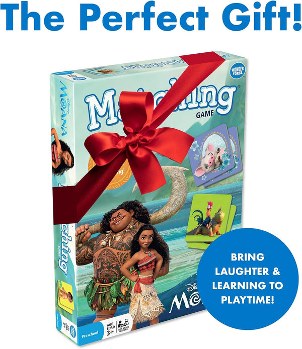 Wonder Forge Disney Moana Matching Game - Fun and Educational Memory Game for Boys and Girls Ages 3-5 - Featuring Moana and Maui - Toddler