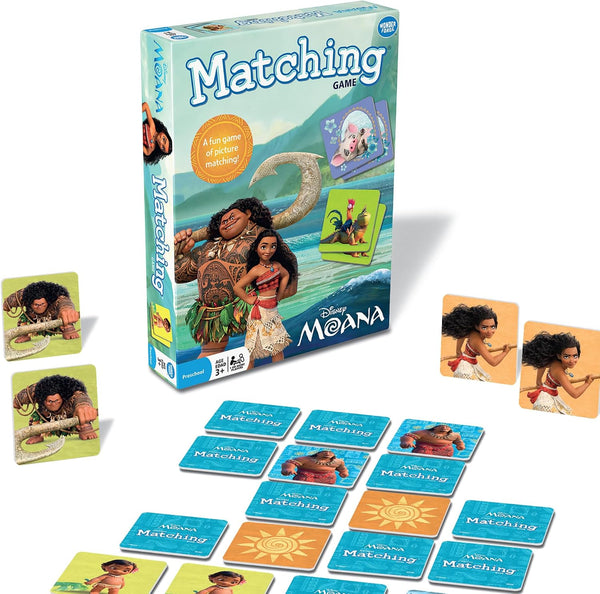 Wonder Forge Disney Moana Matching Game - Fun and Educational Memory Game for Boys and Girls Ages 3-5 - Featuring Moana and Maui - Toddler