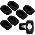 Geyoga 4 Pair Walker Ski Glide Covers Ski Glide Sock Covers Rollator Glider Accessories Fit Pad for Indoor and Outdoor Use, Black