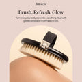 Kitsch Dry Brushing Body Brush for Lymphatic Drainage 1 Count Black