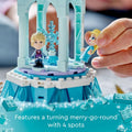 LEGO Disney Frozen Anna and Elsa’s Magical Carousel 43218 Ice Palace Building Toy Set with Disney Princess Elsa, Anna and Olaf, Great Birthday